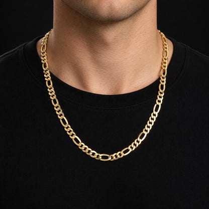 Cadena de oro tejido Cartier de 8 mm puesta sobre el cuello, DP&C Joyas
