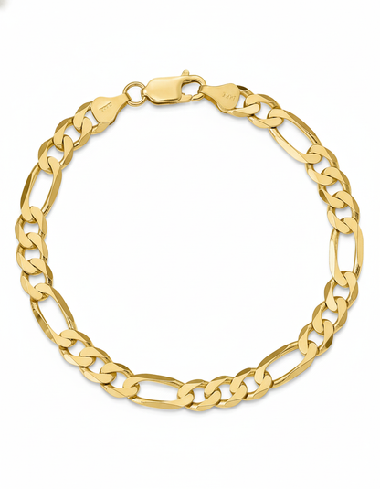 Pulso Cartier de oro de eslabones grandes en vista circular