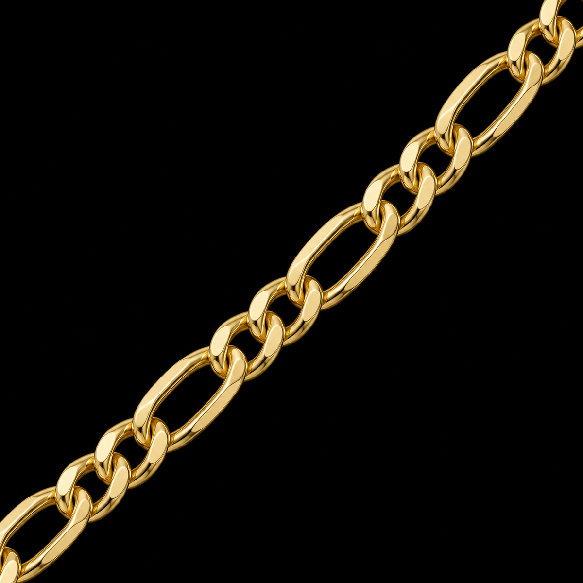 Detalle macro del tejido Cartier de la cadena de oro de 2 mm, DP&C Joyas